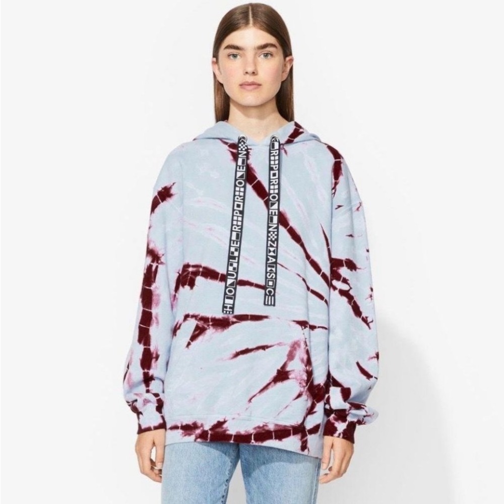 Proenza Schouler PSWL Hoodie Color-Blue/Purple Tie Dye Size-XS NWOT
